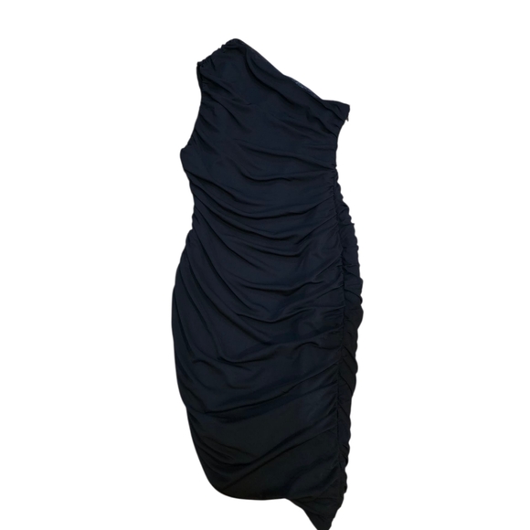 ELLIATT POSEY ONE SHOULDER DRESS BLACK M - Picture 2 of 8